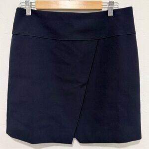 J. Crew Navy Crossover Asymmetrical Mini Skirt